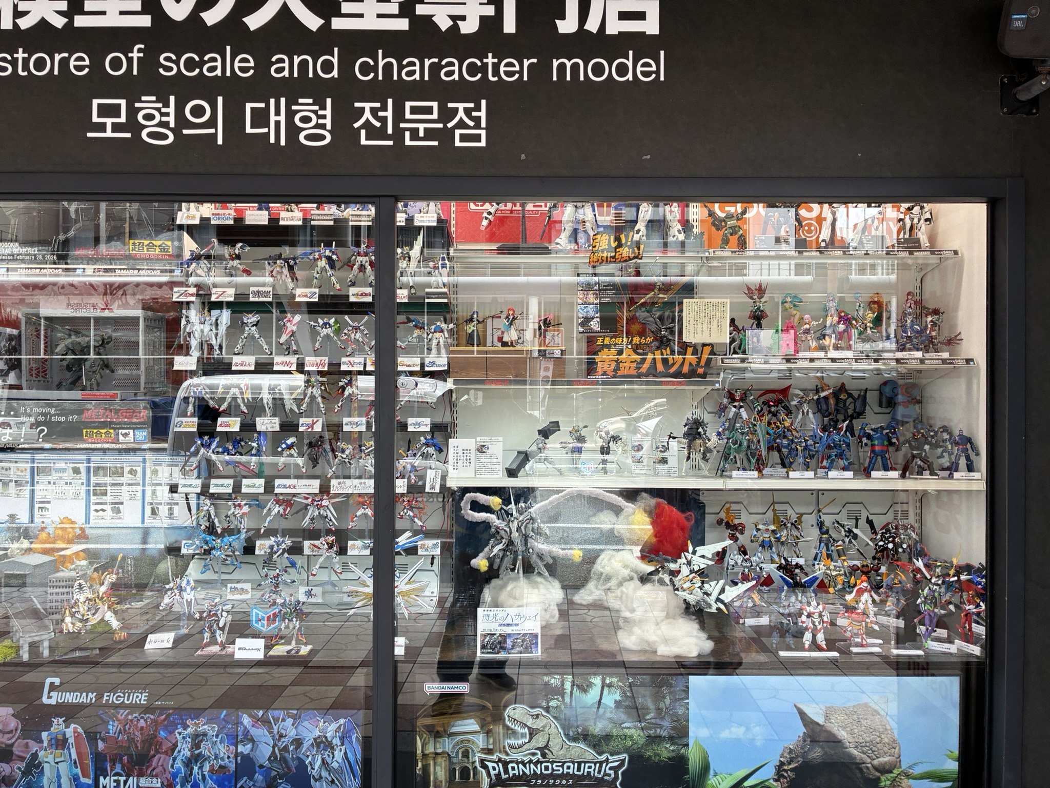Figure shop showcase in Osaka Nipponbashi